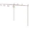 vidaXL Hagepergola antikk brun 4x3x2,5 m jern
