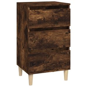 vidaXL Nattbord r&oslash;kt eik 40x35x70 cm konstruert tre