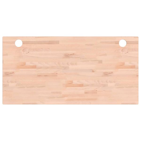 vidaXL Bordplate 110x55x2,5 cm heltre bøk