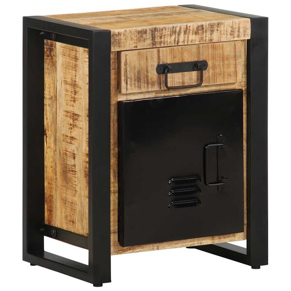 vidaXL Nattbord 40x30x50 cm grovt heltre mangotre