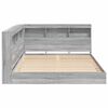vidaXL Bokhylle Seng Grå sonoma 160 x 200 cm Konstruert tre