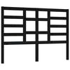 vidaXL Sengegavl svart 126x4x104 cm heltre furu
