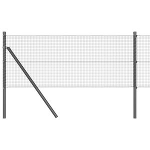 vidaXL Sveiset tr&aring;dgjerde for bakken 10 x 0,5 m PVC-belagt st&aring;l Gr&aring;
