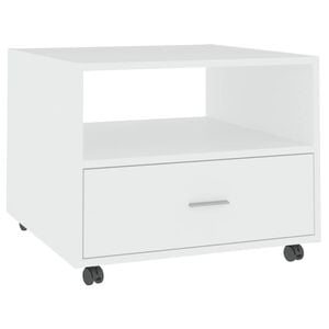 vidaXL Salongbord hvit 55x55x40 cm konstruert tre