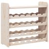 vidaXL Vinstativ med toppbrett 67,5x25x60 cm heltre furu