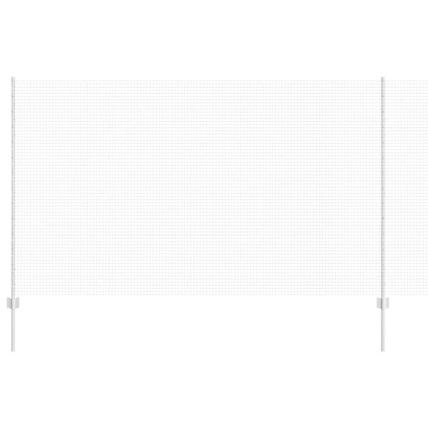 vidaXL Gjerde med stolpe Gr&aring; 1,4 x 25 m St&aring;l og PVC