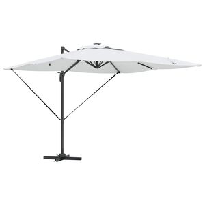 vidaXL Parasoll sand 286 x 284 x 270 cm Aluminium og polyester