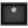 vidaXL Vask Svart 530 x 460 mm 80% kvarts og 20% harpiks