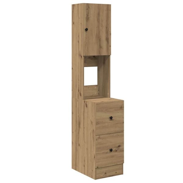 vidaXL Kj&oslash;kkenh&aring;ndtak med skuff med hylle Artisan Eik 32 x 50 x 180 cm