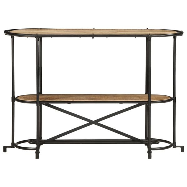 vidaXL Konsollbord 110x42x76 cm grovt heltre mangotre