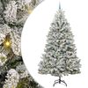 vidaXL Kunstig juletre 270 cm 300 LED-lys Varmhvit PVC og st&aring;l