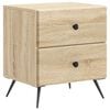 vidaXL Nattbordskap Sonoma eik 43 x 34,5 x 47,5 cm Konstruert tre