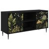 vidaXL TV-skap RHENEN 102 x 33 x 51 cm Svart eik Konstruert tre