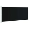 vidaXL Uttrekkbar sidemarkise 220x500 cm svart