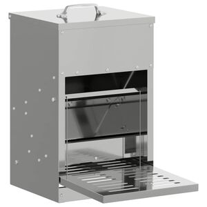 vidaXL Kylling Trampefr&oslash; s&oslash;lv 25 x 42 x 40 cm Galvanisert St&aring;l