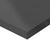 vidaXL Hylleplater 8 stk høyglans grå 80x20x1,5 cm sponplate