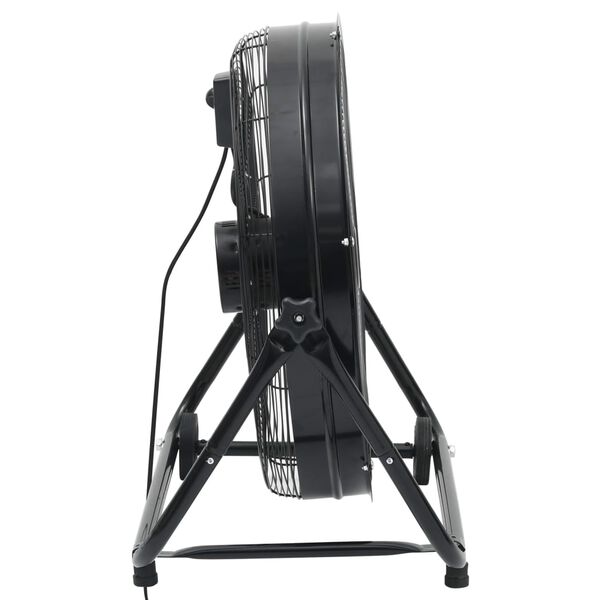 vidaXL Industriell trommelvifte 60 cm 180 W svart