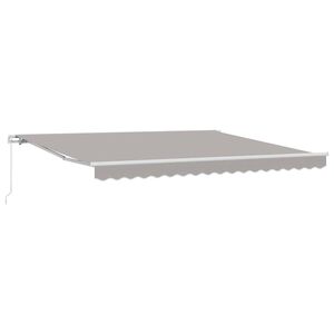 vidaXL Markise Lysegr&aring; 400 x 350 x 165 cm Polyester og Metall