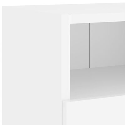 vidaXL Vegghengte TV-benker 5 deler hvit konstruert tre
