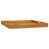 vidaXL Serveringsbrett 70x70 cm heltre teak