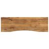 vidaXL Skrivebordsplate med kurve 160x50x2,5 cm heltre grovt mangotre