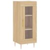 vidaXL Highboard sonoma eik 34,5x34x180 cm konstruert tre