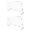 vidaXL Fotballm&aring;l st&aring;l 2 stk 240x90x150 cm