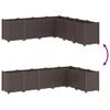 vidaXL Plantekasse brun 160x160x53 cm PP