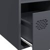 vidaXL Highboard antrasitt 35x39x103,5 cm stål