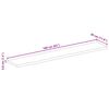 vidaXL Bordplate 160x30x3,8 cm naturlig kant heltre mango