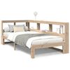 vidaXL Seng med bokhylle uten madrass 100x200 cm heltre furu