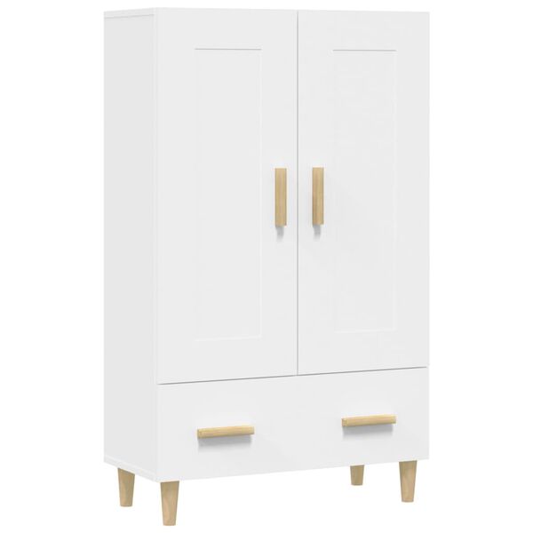vidaXL Highboard hvit 70x31x115 cm konstruert tre