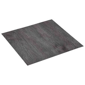 vidaXL Selvheftende Gulvplanker M&oslash;rk brun og svart 30,5 x 30,5 cm