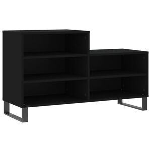 vidaXL Skoskap svart 102x36x60 cm konstruert tre