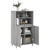 vidaXL Highboard gr&aring; sonoma 60x36x110 cm konstruert tre