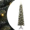 vidaXL Kunstig juletre med 300 LED gr&oslash;nn 180 cm PVC og plast og st&aring;l