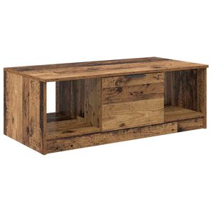 vidaXL Kaffebord med skuff Gamle tre 102 x 50 x 36cm Konstruert tre