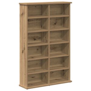 vidaXL CD skap Artisan eik 60 x 17 x 92 cm Konstruert tre