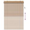 vidaXL Rullegardin med gardiner Natur 140 x 220 cm Bambus