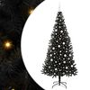 vidaXL Juletre Svart 210 cm PVC