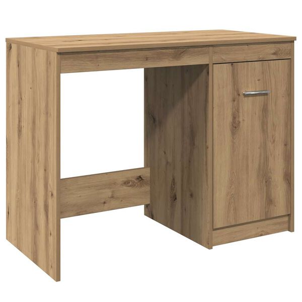 vidaXL Skrivebord artisan eik 100x50x76 cm konstruert tre