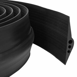 vidaXL Garasje gulvforsegling Svart 78 x 14 mm 1 m EPDM-gummi