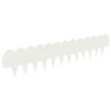 vidaXL Gjerdekant 30 pcs 103 x 20 cm St&aring;l Hvit
