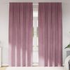 vidaXL Blendingsgardiner 2 pcs M&oslash;rk rosa 140 x 245 cm Fl&oslash;yel