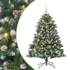 vidaXL Kunstig juletre med 150 LED gr&oslash;nn 150 cm PVC og plast og st&aring;l