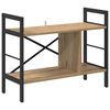 vidaXL Bokhylle 3 niv&aring;er 75 x 30 x 58,5 cm Konstruert tre Artisan Eik