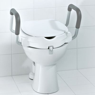 RIDDER Toalettsete med gripestang for sikkerhet hvit 150 kg A0072001