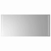vidaXL LED Badevindu med speil Gjennomsiktig 90 x 40 cm herdet glass