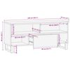 vidaXL TV-skap med skuff Brun 100 x 33 x 46 cm Massiv mango tre