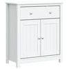 vidaXL Baderomsskap BERG hvit 69,5x34x80 cm heltre furu